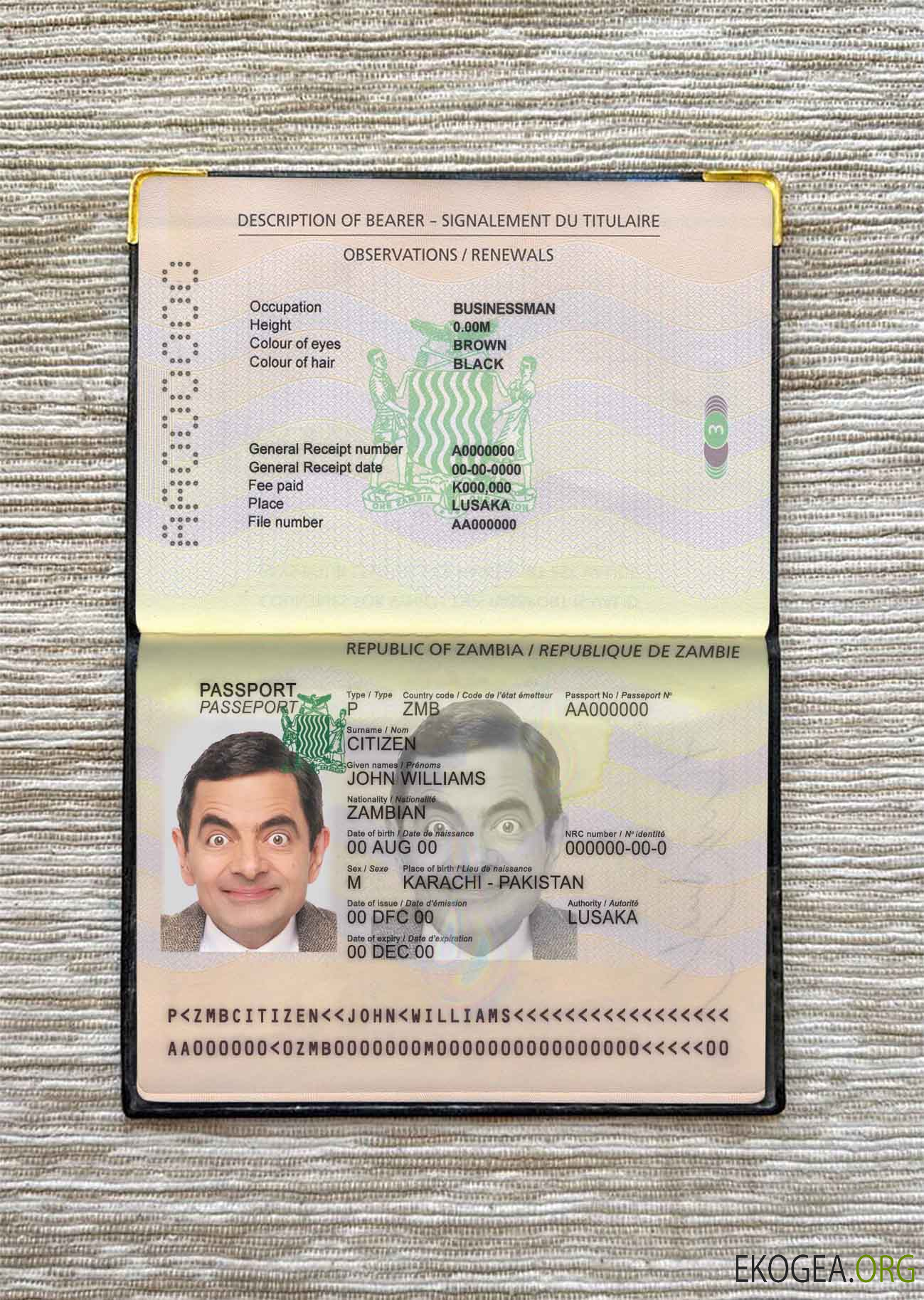 Look photo du col de la Zambie